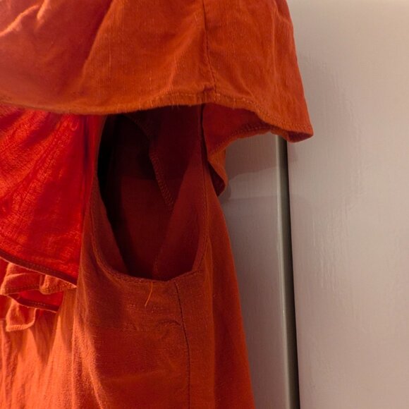 Orange Ruffle Top - Picture 4 of 7